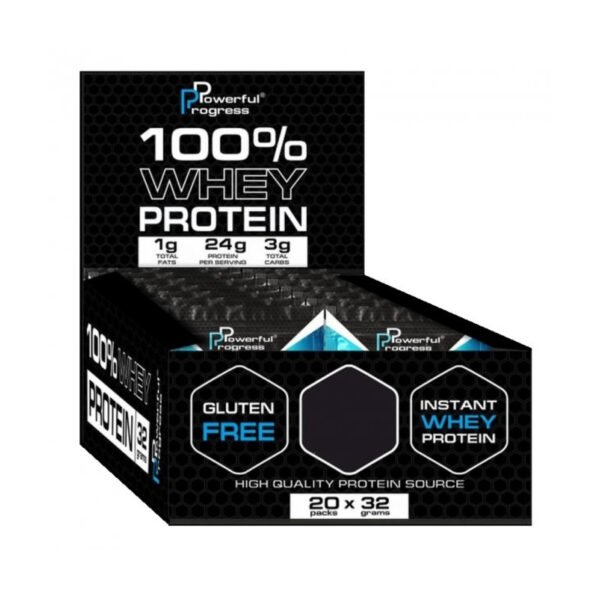 Powerful Progress 100% Сироватковий Протеїн Instant MEGA BOX — 20x32г Лісові Ягоди