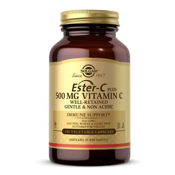 Solgar Ester-C® Plus 500 мг Вітамін C - 100 рослинних капсул