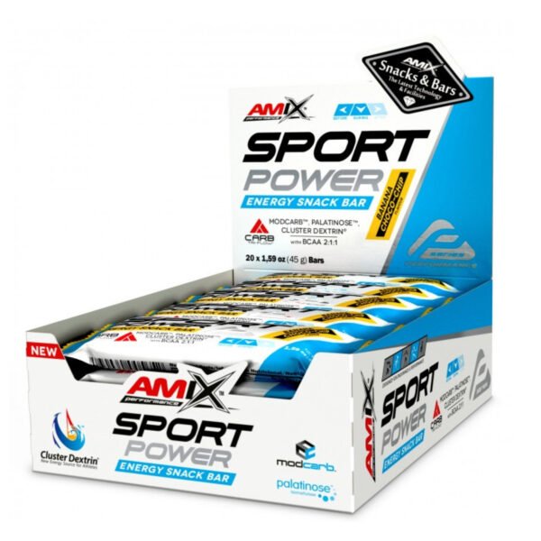 Amix Energi Snack Bar — 20x45г Банан Шоколадний Чіп