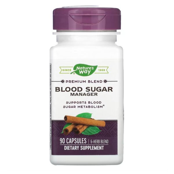 Nature's Way Blood Sugar — 90 рослинних капсул