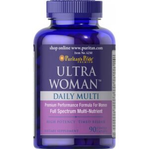 Puritans Pride Ultra Woman™ Daily Multi Iron Free Timed Release — 90 капсул