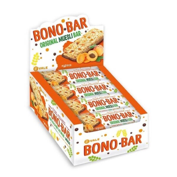 Monsters Bono Bar Оригінальний Мюслі з Абрикосами — 20 батончиків по 40 г