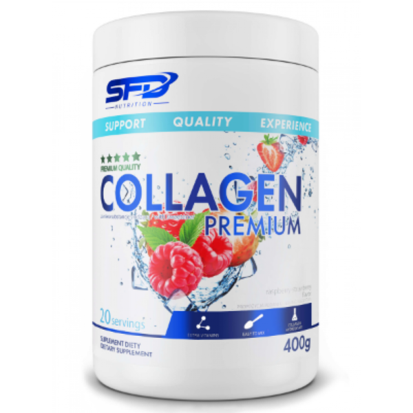 Allnutrition Колаген преміум — 400 г Малина Полуниця