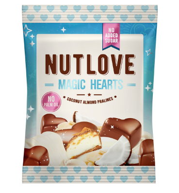 Allnutrition Magic Hearts — 100 г кокосово-мигдалеві праліне
