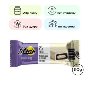 FitWin Печиво з протеїном Ванільний крем — 60 г