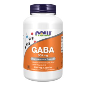 Now Foods GABA 500 мг — 200 рослинних капсул