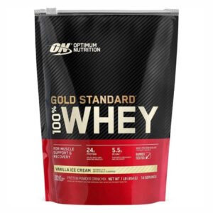 Optimum Nutrition 100% Whey Gold — 450 г, полуниця