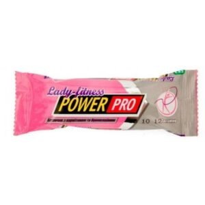 Power Pro Протеїновий батончик Lady Fitness 25% з ягодами годжі та льоном - 20x50г