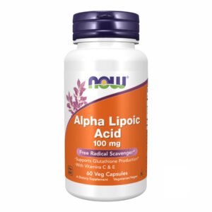 Now Foods Альфа ліпоєва кислота 100мг - 60 рослинних капсул