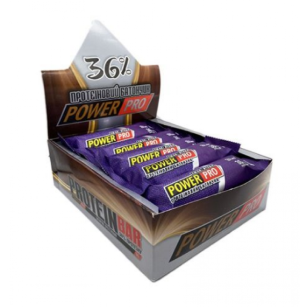 Power Pro Протеїновий батончик 36% — 20x60 г