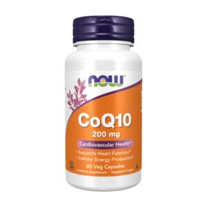 Now Foods Коензим Q10 200 мг — 60 рослинних капсул
