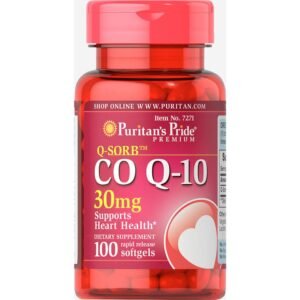 Puritans Pride Q-SORB™ Co Q-10 30 мг - 100 капсул