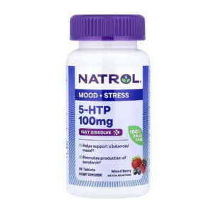 NATROL 5-HTP 100мг Швидкорозчинні таблетки — 30 таблеток