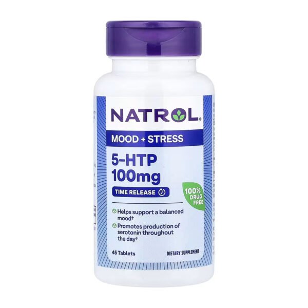 NATROL 5-HTP 100мг Повільне Вивільнення — 45 таблеток