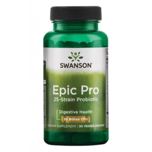 Swanson Epic Pro 25-Strain Probiotic 30 мільярдів — 30 рослинних капсул