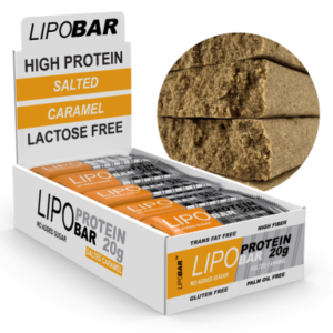 Lipobar Протеїновий батончик з солоною карамеллю — 20x50г