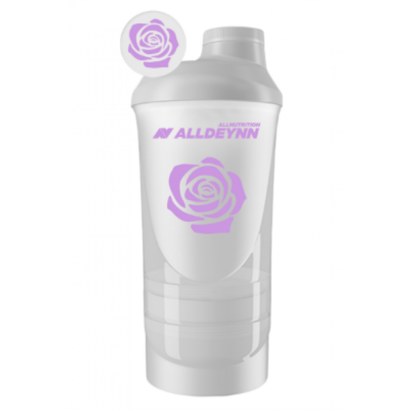 Allnutrition Шейкер — 600+350 мл Білий