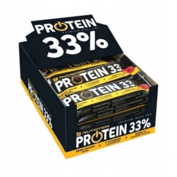 GoOn Nutrition Протеїновий батончик 33% - 25x50г Ваніль-Малина