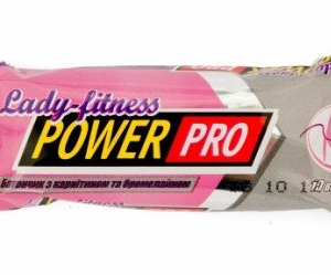 Power Pro Протеїновий батончик Lady Fitness з ягодами годжі та льоном - 50 г