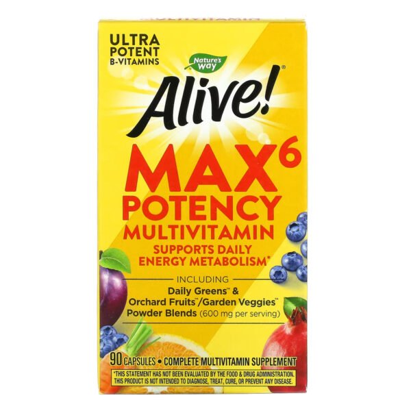 Nature's Way Max6 (з залізом) — 90 рослинних капсул