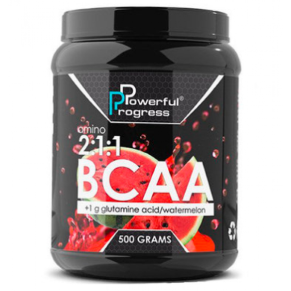 Powerful Progress BCAA 2:1:1 + Глутамін — 500 г Диня