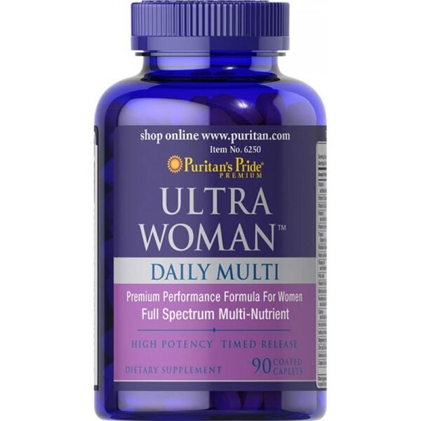 Puritans Pride Ultra Woman™ Daily Multi Timed Release — 90 капсул