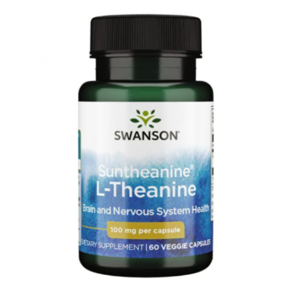 Swanson Suntheanine L-теанін 100 мг - 60 рослинних капсул