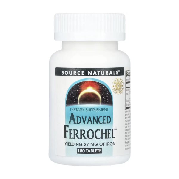 Source Naturals Advanced Ferrochel™ — 180 таблеток