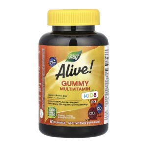 Nature's Way Alive! Вітаміни для дітей у формі жувальних гумок, без глютену, на основі пектину - 60 гумок
