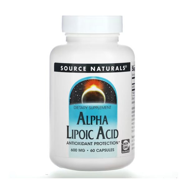 Source Naturals Альфа ліпоєва кислота 600 мг - 60 капсул