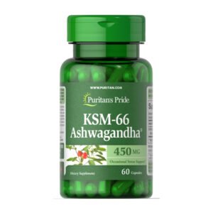 Puritans Pride Ашваганда KSM-66 450мг - 60 капсул
