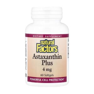 Natural Factors Astaxanthin Plus 4мг - 60 капсул