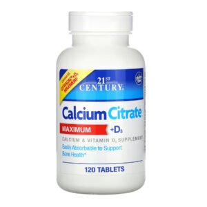 21st Century Calcium Citrate + D3 Max — 120 таблеток