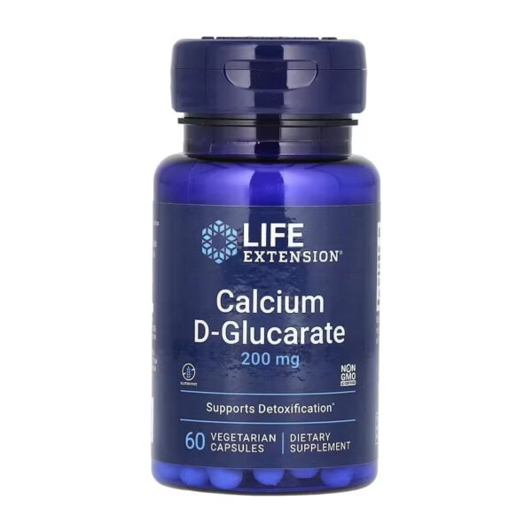 Life Extension Кальцій D-Глюкарат 200 мг - 60 рослинних капсул