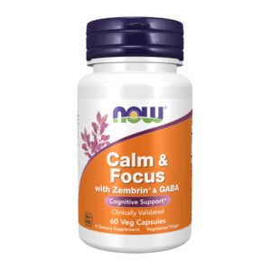 Now Foods Calm & Focus з Zembrin® та GABA - 60 рослинних капсул