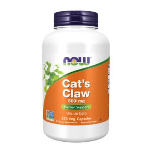 Now Foods Котячий кіготь 500 мг — 250 рослинних капсул