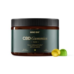 Mind Shi Желейки CBD повного спектру 750 мг Яблуко та Лимон - 30 штук