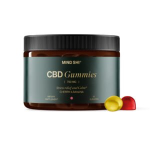 Mind Shi CBD Жувальні цукерки повного спектру 750 мг Вишня та Банан - 30 штук