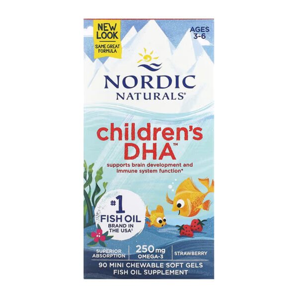 Nordic Naturals DHA для дітей — 90 капсул