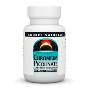 Source Naturals Хром Піколінат 200 мкг Без Дріжджів - 120 таблеток
