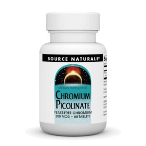 Source Naturals Хром Піколінат 200 мкг Без Дріжджів - 60 таблеток
