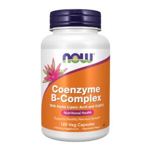 Now Foods Коензим B-комплекс з альфа-ліпоєвою кислотою та CoQ10 - 120 рослинних капсул