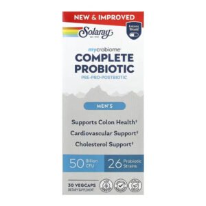 Solaray Complete Probiotic Men's — 30 рослинних капсул