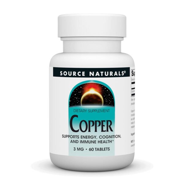 Source Naturals Мідь 3 мг — 60 капсул