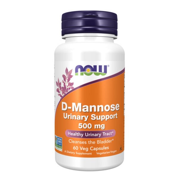 Now Foods D-Маноза для підтримки сечової системи 500 мг - 60 рослинних капсул