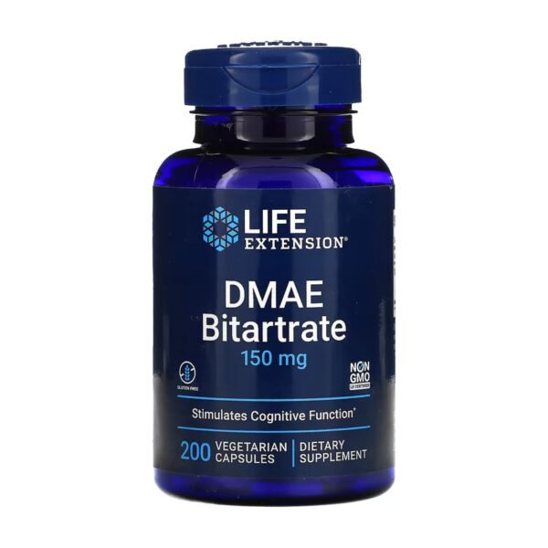 Life Extension DMAE Bitartrate — 200 рослинних капсул
