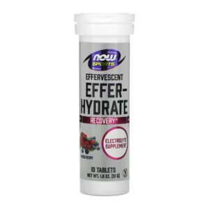 Now Foods Effer-Hydrate — 10 таблеток змішаних ягід