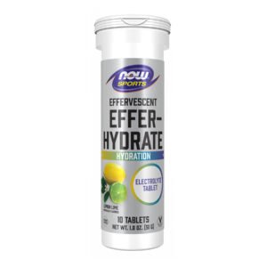 Now Foods Effer-Hydrate Effervescent — 10 таблеток Лимон-Лайм