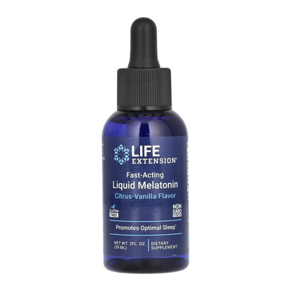 Life Extension Швидкодіючий Рідкий Мелатонін (Цитрус-Ваніль) - 59 мл