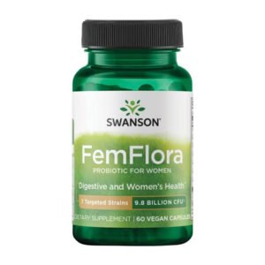 Swanson Femflora Пробіотик для жінок 9.8 мільярдів - 60 капсул